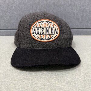 Brixton Agenda 2012 Limited Edition Promo Cap Mens Gray Black Snap Back Wool Hat